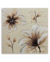 Painted flowers - Canvas print for the bedroom | FEEBY