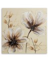 Painted flowers - Canvas print for the living room. High quality  | FEEBY