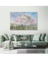 Blossoming tree in the meadow old - Wall painting for living room | FEEBY