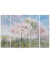 Blossoming tree in the meadow old - Wall painting for living room | FEEBY
