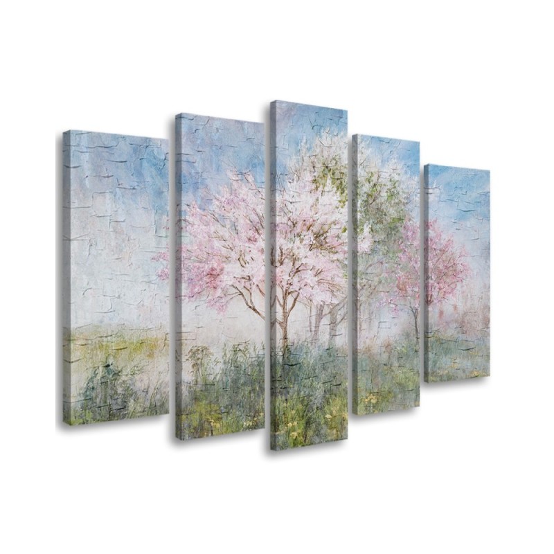 Flowering tree in the meadow old - Wall painting for the living room | FEEBY