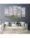 Flowering tree in the meadow old - Wall painting for the living room | FEEBY
