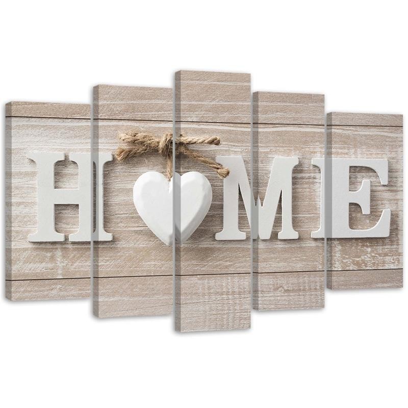 Home inscription in Scandinavian style - Wall painting | FEEBY