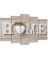 Home inscription in Scandinavian style - Wall painting | FEEBY