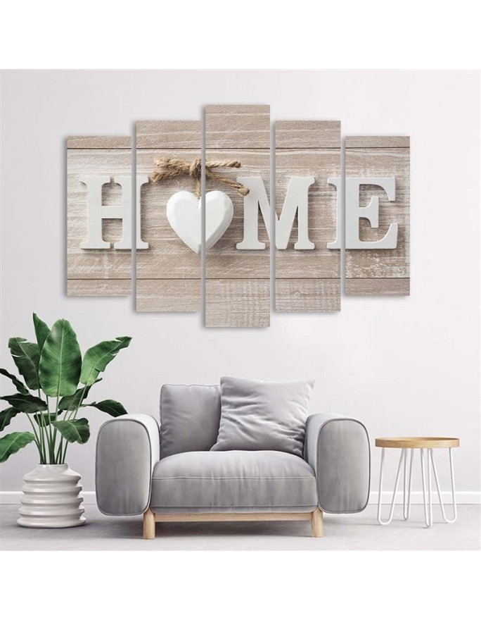Home inscription in Scandinavian style - Wall painting | FEEBY