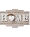 Home inscription in Scandinavian style - Wall painting | FEEBY