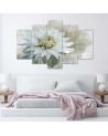 Decorative Canvas painting - White vintage flower | FEEBY
