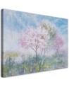 Bedroom Canvas painting - Flowering tree in a meadow landscape | FEEBY