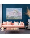 Bedroom Canvas painting - Flowering tree in a meadow landscape | FEEBY