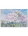 Bedroom Canvas painting - Flowering tree in a meadow landscape | FEEBY