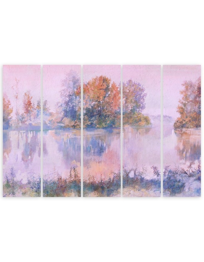 5 Piece Bedroom painting - Lake view | FEEBY