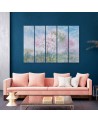 Bedroom canvas painting - Flowering tree in a meadow | FEEBY