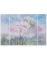 Bedroom canvas painting - Flowering tree in a meadow | FEEBY