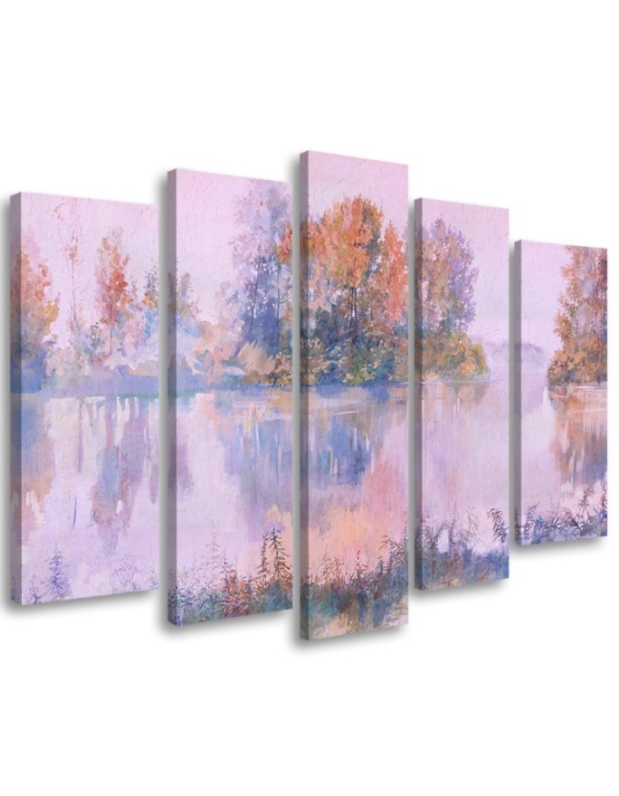 Canvas print Lake view