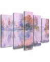 Modern bedroom Canvas painting - Lake view | FEEBY