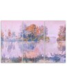 Modern Canvas painting for the living room - Lake view | FEEBY