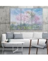Modern painting for the living room - Flowering tree in the meadow | FEEBY