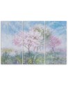 Modern painting for the living room - Flowering tree in the meadow | FEEBY