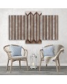 Modern Canvas painting for living room - Colourful 3D windows | FEEBY