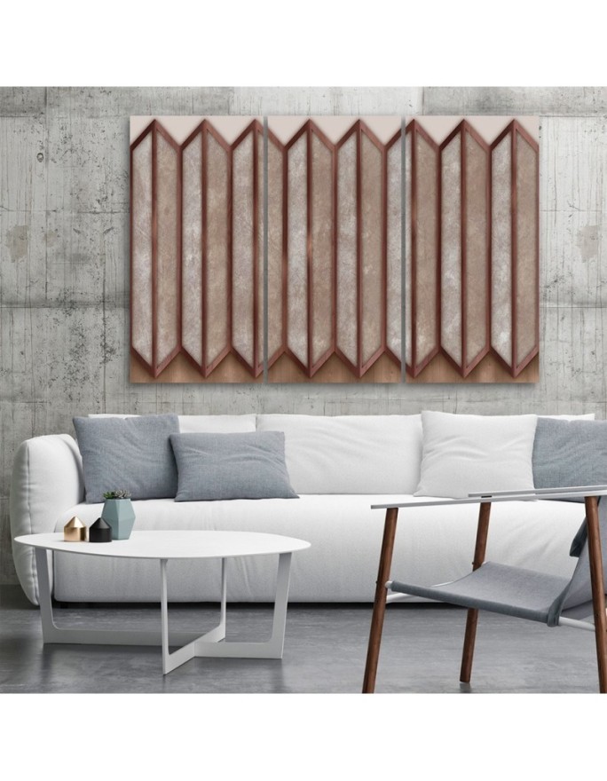 Modern painting for living room - Coloured windows 3D | FEEBY