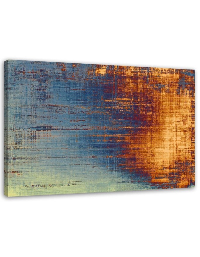 Abstract Canvas prints - Magic of blue and orange | FEEBY