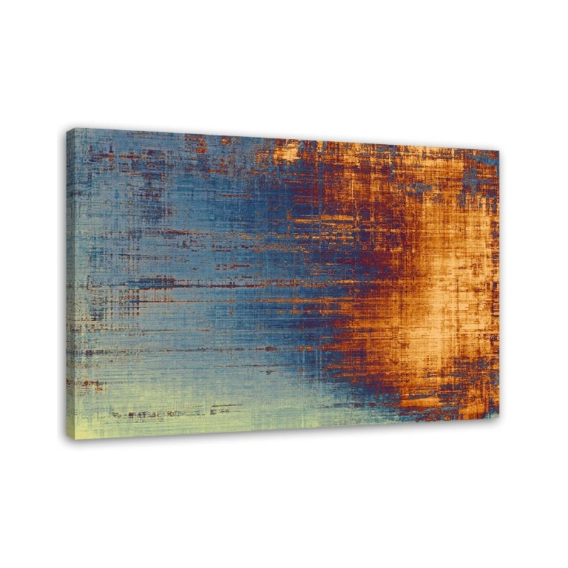 Abstract Canvas prints - Magic of blue and orange | FEEBY