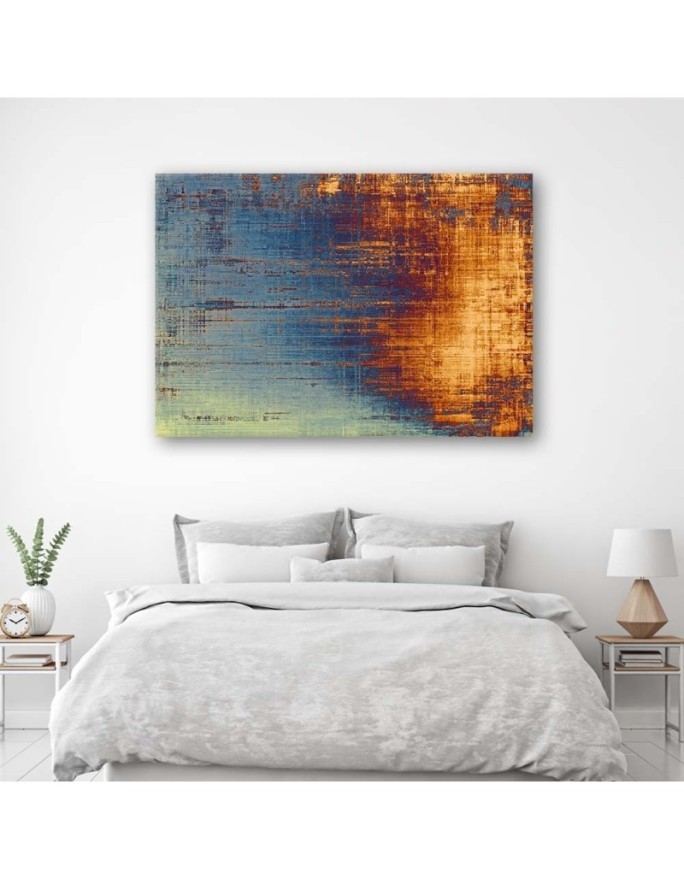 Abstract Canvas prints - Magic of blue and orange | FEEBY