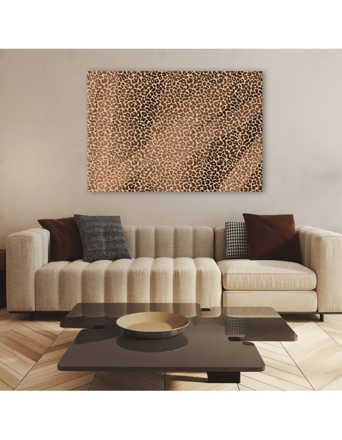 Abstract Canvas prints - Panther leopard fur pattern stains | FEEBY