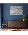 Grey pattern on concrete wall Modern canvas painting | FEEBY