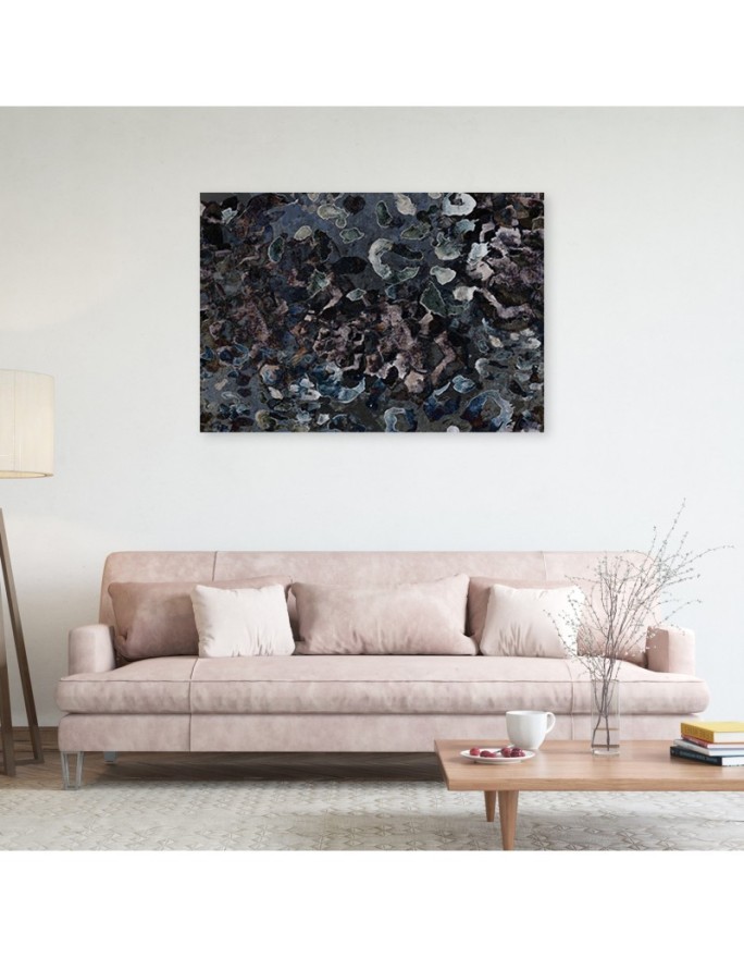 Macro scale mineral texture - Bedroom Canvas painting | FEEBY