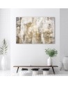 Gold vintage abstraction - Modern Canvas painting for bedroom | FEEBY