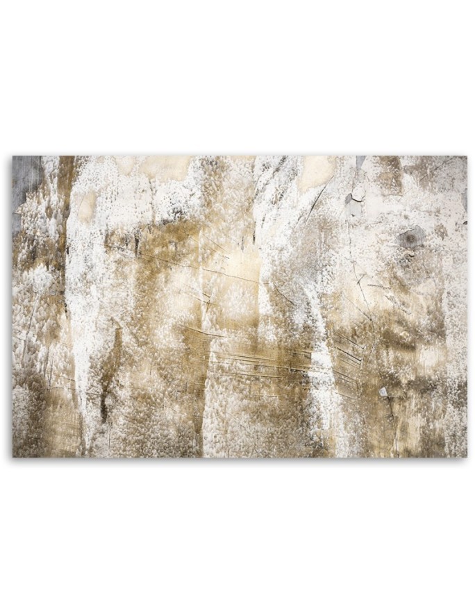 Gold vintage abstraction - Modern Canvas painting for bedroom | FEEBY
