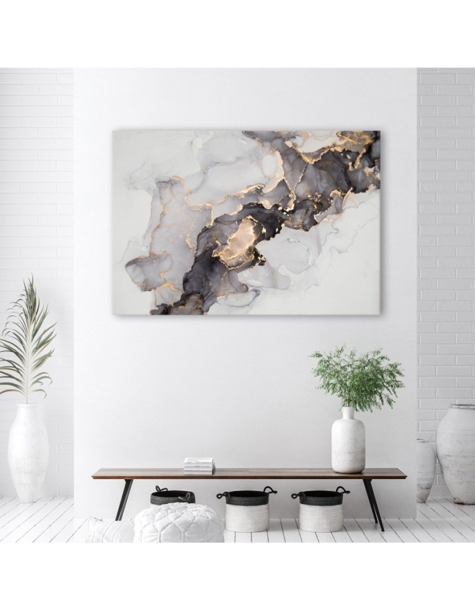 Marble texture abstract - Modern Canvas painting for living room | FEEBY