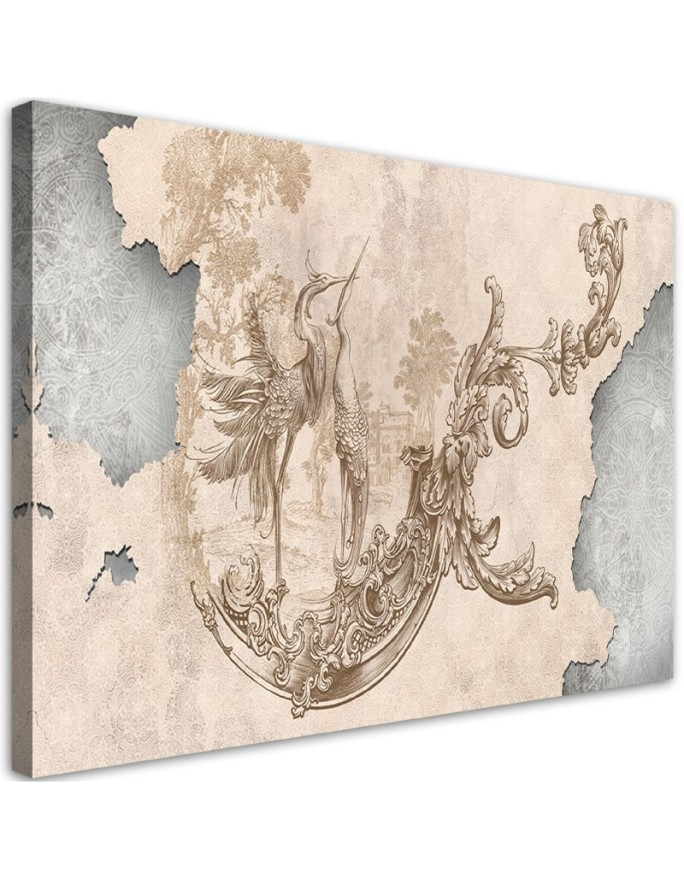 Oriental fresco - Modern Canvas painting for the living room | FEEBY