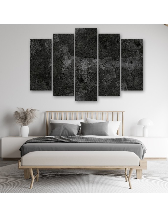 Old concrete wall art - Modern Canvaspainting for living room | FEEBY