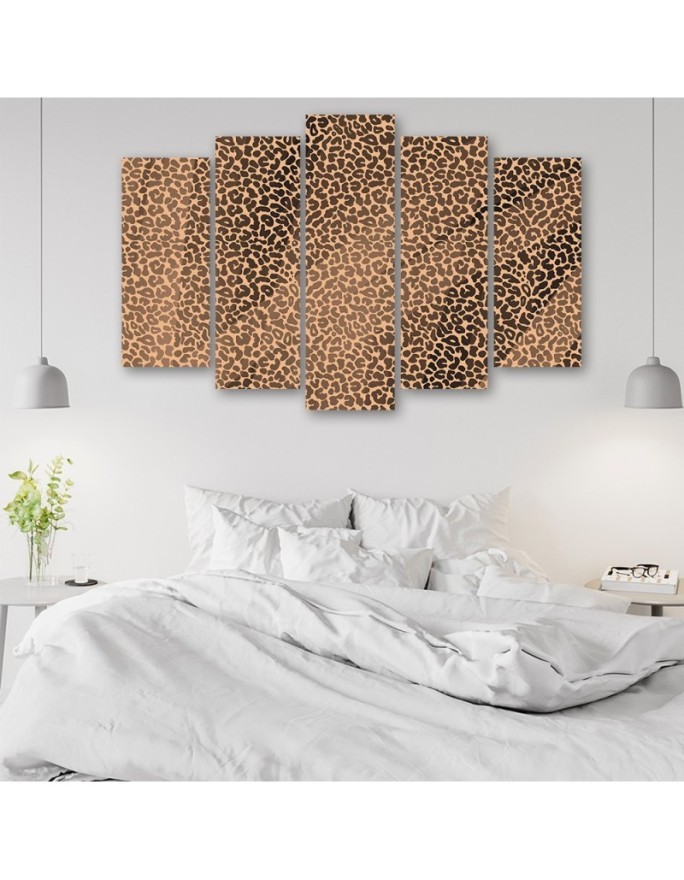 Panther leopard fur stain pattern Wall painting for bedroom | FEEBY