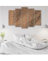 Panther leopard fur stain pattern Wall painting for bedroom | FEEBY
