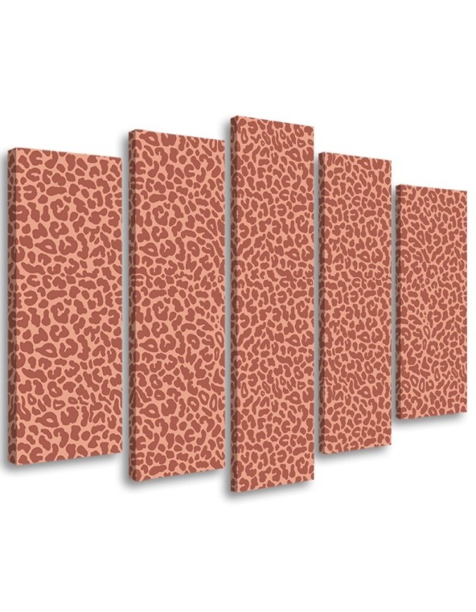 Canvas print for living room - Panther leopard fur stains pattern | FEEBY