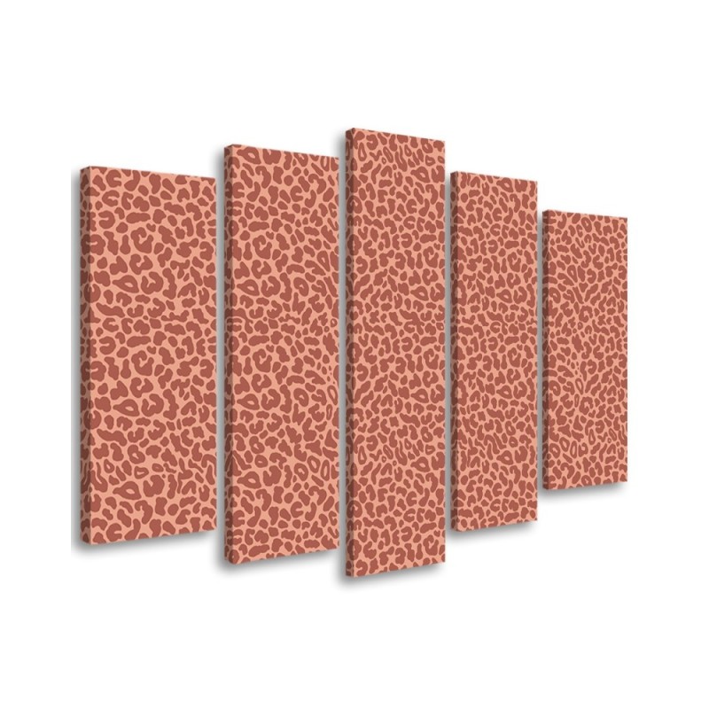 Canvas print for living room - Panther leopard fur stains pattern | FEEBY