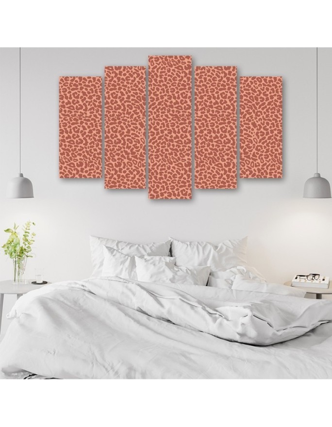 Canvas print for living room - Panther leopard fur stains pattern | FEEBY