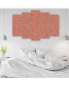 Canvas print for living room - Panther leopard fur stains pattern | FEEBY