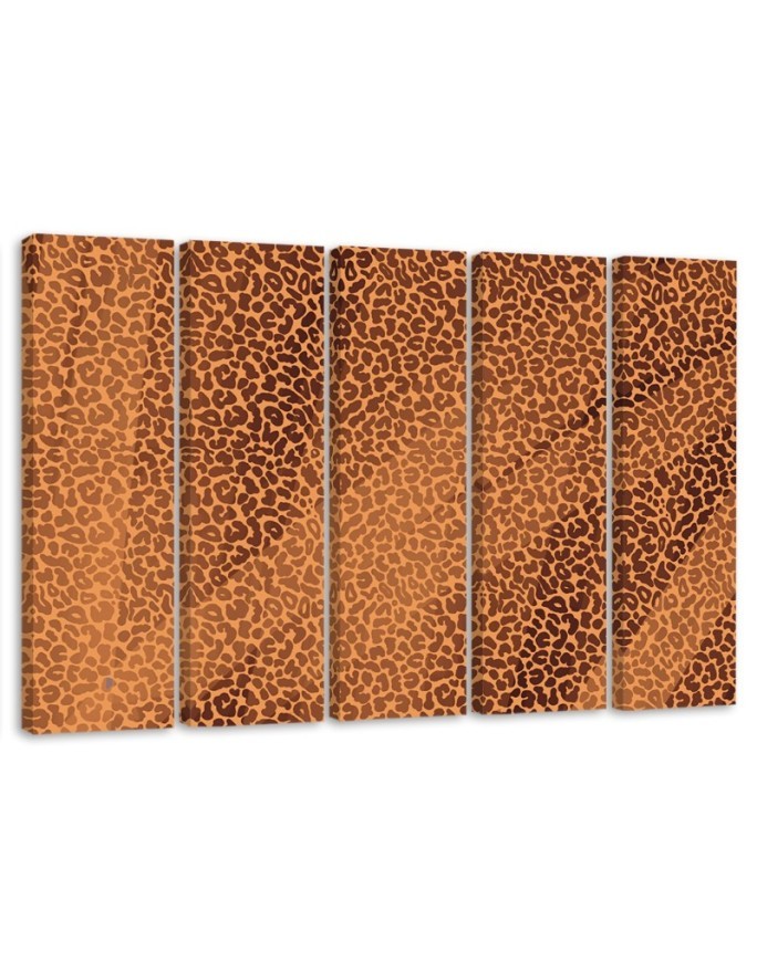 Living room wall art painting - Leopard Panther Textur | FEEBY