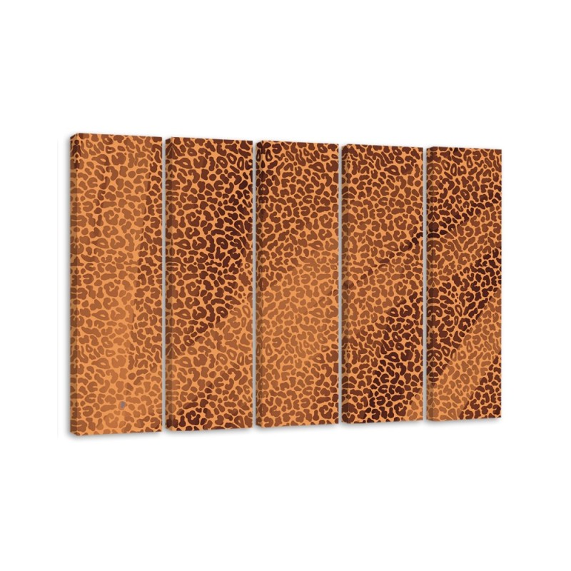 Living room wall art painting - Leopard Panther Textur | FEEBY