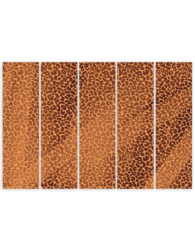 Living room wall art painting - Leopard Panther Textur | FEEBY
