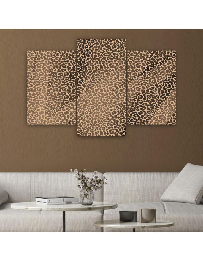 Decorative wall art painting - Panther leopard fur stain pattern | FEEBY