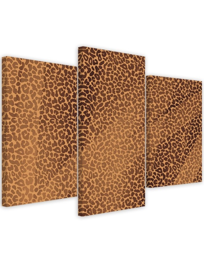 Canvas print for living room canvas - Panther leopard fur stains pattern | FEEBY