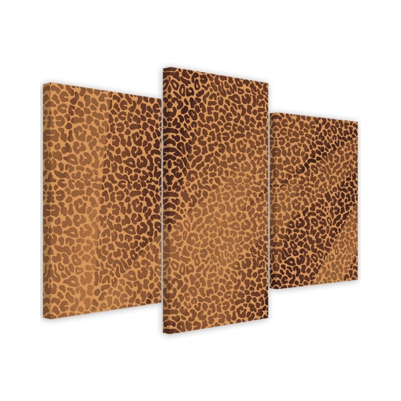 Canvas print for living room canvas - Panther leopard fur stains pattern | FEEBY