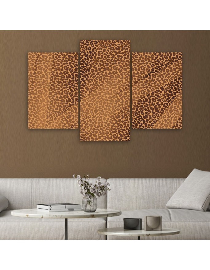 Canvas print for living room canvas - Panther leopard fur stains pattern | FEEBY