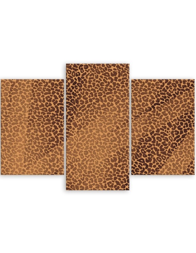 Canvas print for living room canvas - Panther leopard fur stains pattern | FEEBY