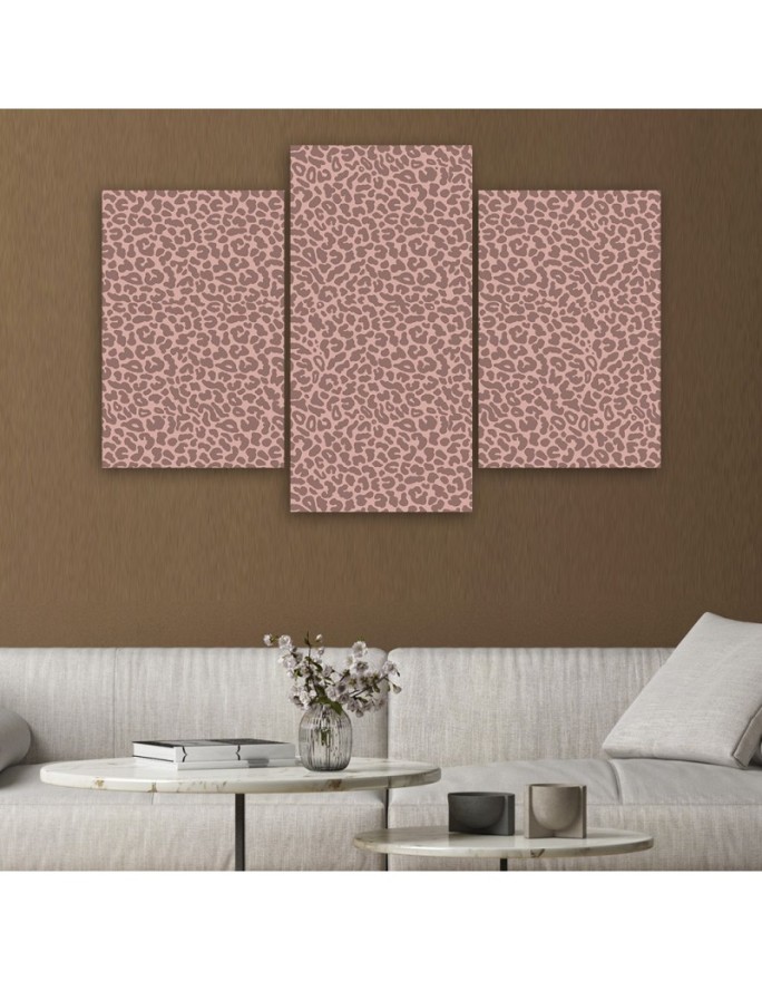 Canvas print for living room canvas - Panther leopard fur stains pattern | FEEBY